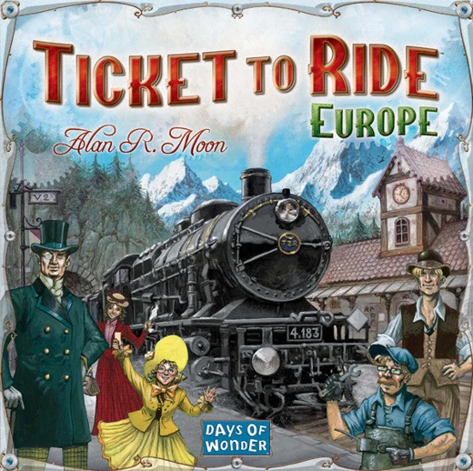 Ticket to Ride: Európa – játékdoboz